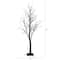 4ft. Orange & Purple LED Pre-Lit Halloween Deluxe Black Twig Artificial Fall Tree